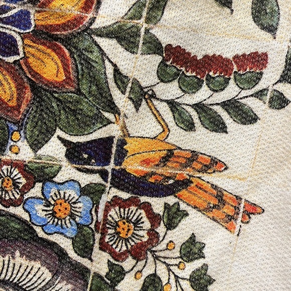 Cantao Brazilian designer vintage swing tank top floral birds of paradise Medium - Picture 7 of 8